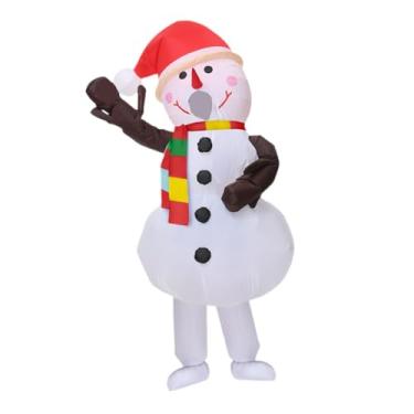 Imagem de Colaxi Boneco de neve inflável, fantasia de dramatização, decoração de Natal para o feriado de Halloween