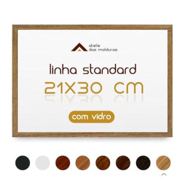 Imagem de Moldura A4 21x30 para Diploma Foto Certificado Diploma com Vidro (Cru, 1,5 cm)