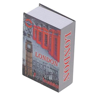 Imagem de Cofre de Livro, Cofre Pequeno Com Código Com Boa Ocultação Cofre Inovador Em Formato de Livro Pequeno Cofre para Cartões Bancários, Cartões de Identificação, Documentos