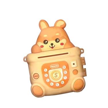 Imagem de oshhni Cofrinho para crianças Banco de dinheiro eletrônico DIY com chave Pequeno pote de dinheiro Pote de economia para idades de 3+ Meninos Meninas Crianças
