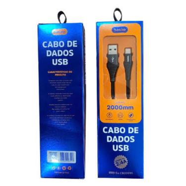 Imagem de Cabo de dados USB corrente Max 2.4A - basike