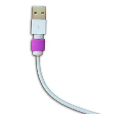 Imagem de Par de Protetor Para Cabos Lightning iPhone - Baú Do Viking, Roxo