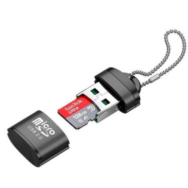 Imagem de Mini Leitor De Cartão Micro Sd / M2 Adaptador Usb Pendrive - Card Read
