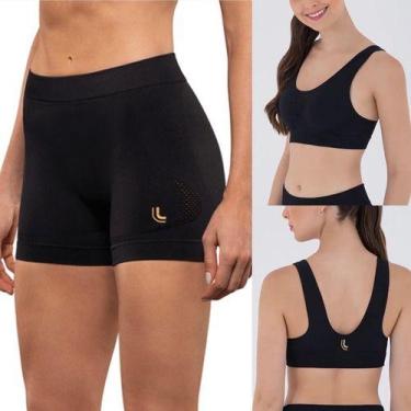 Imagem de Conjunto Short Lupo Attack E Top Lupo Attack Fitness, P, Preto
