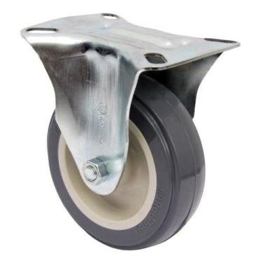 Imagem de Rodizio Fixo Placa 4pol R412 Bp Pvc Anti Risco 65kg Por Roda - RODILIN