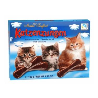 Imagem de Chocolate Língua de Gato Katzenzungen 100g - Importado Europa