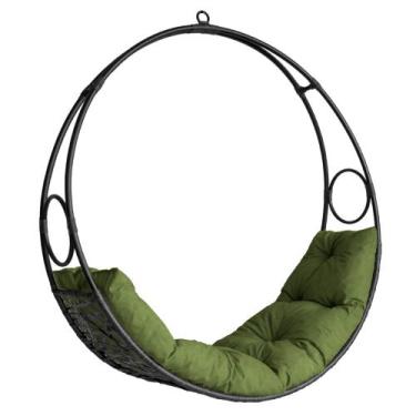 Imagem de Cadeira de Balanço Lua Suspensa em Fibra Sintética - Acesse Móveis, Pr