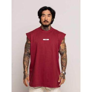 Imagem de Regata Oversized Rubber - thpe store, Vinho, M
