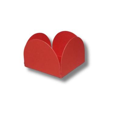 Imagem de 1.000 Forminhas 4 Pétalas Cor Vermelho P/ Doces Gourmets Brigadeiros e