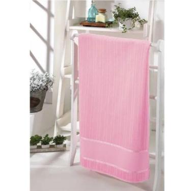 Imagem de Toalha de Rosto Dohler Buettner Para Bordar Bella Liso 50x80cm, Rosa, 