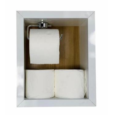 Imagem de Nicho Papeleira Porta Papel de Embutir Porcelanato Para Banheiro - PHZ