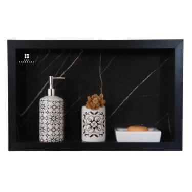 Imagem de Nicho Banheiro Porcelanato/cerâmica 50x30x10  Borda Alumíno - PHZ, Bal