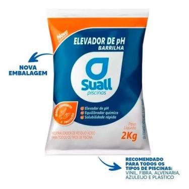 Imagem de Elevador de ph barrilha 2kg tratamento piscina suall fibra alvenaria v