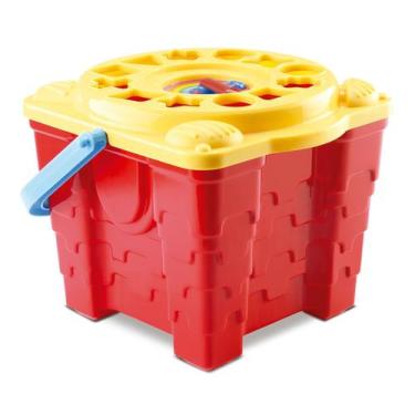 Imagem de Castelo Relógio Didático C/ Peças De Encaixar Pedagógico - Silmar