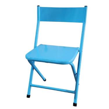 Imagem de Cadeira Infantil de aço dobrável - Wrm Metal, Azul