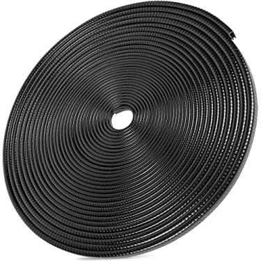 Imagem de MYFAMIREA 20,2 m de comprimento protetores de borda de porta de carro de 1,8 m, protetor de vedação de borracha de acabamento de borda em forma de U, protetor de porta de carro proteção de porta de carro, clipes de borracha anticolisão adequados para a maioria dos carros, preto |