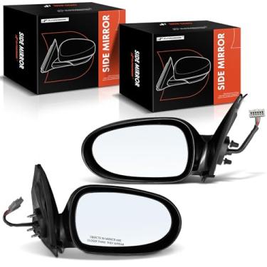 Imagem de A-Premium Par (2) espelhos retrovisores elétricos do lado do motorista e do passageiro - compatível com Nissan Sentra 2000 2001 2002 2003 - Espelho retrovisor externo externo preto não dobrável