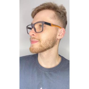 Imagem de Armação Óculos De Grau Masculino Quadrado Fernando - Palas Eyewear
