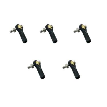 Imagem de 5PCS M2X19mm Lever Steering Linkage Tie Rod End Ball Head End with Screw and Nuts for RC Airplane Plane Helicopter DIY Model Toy Parts (M2x19mm)
