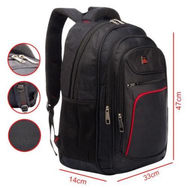 Imagem de Mochila Escolar Masculina Bolsa Feminina Para Notebook Resistente - OK