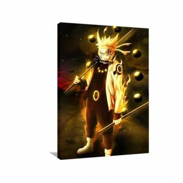 Imagem de Quadro decorativo Naruto Uzumaki - Tela em Tecido - Wall Frame