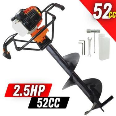 Imagem de Perfurador de Solo Vulcan VPS520 2T 52cc 2,5cv Com Broca 80x30cm Pino 
