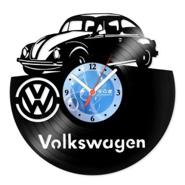 Imagem de Relógio De Parede Disco Vinil Carros - Volkswagen Fusca - VCA-035 - Mo