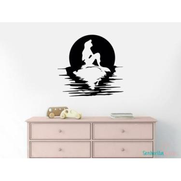 Imagem de adesivo de parede ariel decoração meninas - Adesivos Kigrude