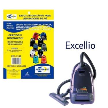 Imagem de Kit 6 Sacos Aspirador de Pó Electrolux - Excellio (2148) - Porto-Pel