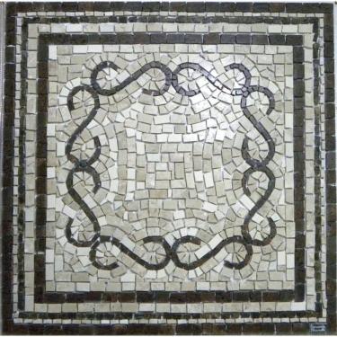 Imagem de Piso Em Mosaico Romano Volute In Quadrato
