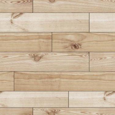 Imagem de Papel de Parede Decorativo Madeira Estilo Piso Retangular Claro 1,5m -