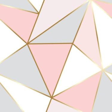 Imagem de Papel de Parede Adesivo Tema Zara Geométrico Lavável Autocolante Sala 