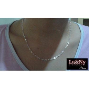 Imagem de Conj. Colar E Pulseira Fem. Prata Maciça 925 Coração - Lojas La&Ny, Pr