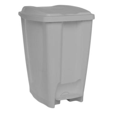 Imagem de Lixeira 20L Escritório Cozinha Lavabo Banheiro Tampa Pedal - Jaguar, M