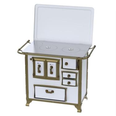 Imagem de Fogao a Lenha Venax n 1 Renaissance Chapa de Aluminio Branco, SAIDA ES