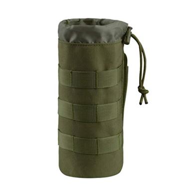 Imagem de DYNWAVE Bolsa para Garrafa de água 500ml com Cordão Aberto, Manga Protetora com Alça de Transporte para Escalada, E Corrida Ao Ar Livre, Verde