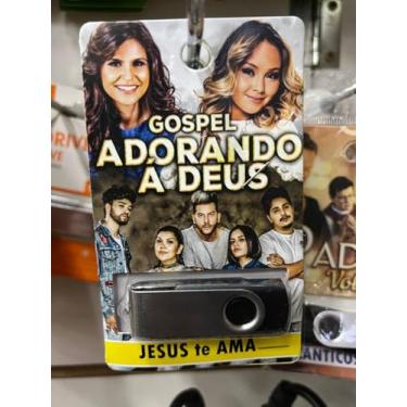 Imagem de pen drive com musicas gravadas diversas pendrive gravado generos ADORANDO A DEUS