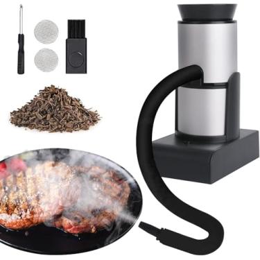 Imagem de Máquina de Defumar Comida Portátil Infusor de Fumaça, Máquina Defumadora, MáQuina De Bolha De Coquetel, Defumador de Carne, Máquina de Defumar, Fumaça Fria Para Alimentos e Bebidas
