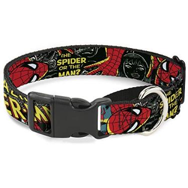 Imagem de Buckle-Down Coleira de cachorro martingale The Amazing Spider Man 100º aniversário capa 40 a 58 cm 3,8 cm de largura