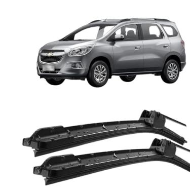 Imagem de Par Palheta Limpador ParaBrisa em Silicone Compatível Com Spin 2013 2014 2015 2016 2017 2018 2019 Tipo Gancho