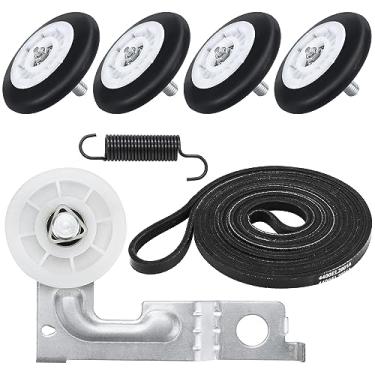Imagem de Beaquicy Kit de reparo de secadora atualizado – substituição para secadora L-G Ken-more – Inclui conjunto de rolo de tambor de secadora 4581EL2002C e polia de acionamento do motor do secador 4561EL3002A e correia de transmissão 4400EL2001A (4400EL2001F)
