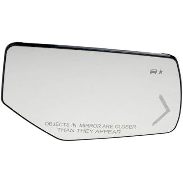 Imagem de Dorman 57618 Espelho retrovisor de porta de plástico do lado do passageiro, aquecido, indicador de ponto cego compatível com modelos selecionados Cadillac/Chevrolet/GMC
