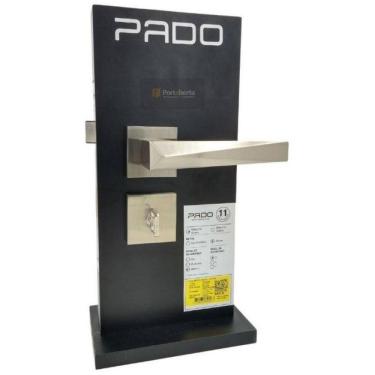 Imagem de Fechadura Porta Banheiro Wc Pado Ascot Escovada Acetinada