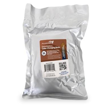 Imagem de AQUATICLIFE Refil de cartucho de filtro de resina DI para deionização de cama mista que muda de cor, 1 litro