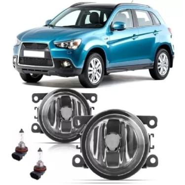 Imagem de Par Farol De Milha Universal ASX 2009 2010 2011 2012 2013 2014 2015 2016 + Lâmpada