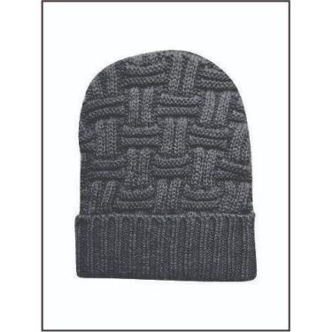 Imagem de Touca Gorro Feminino E Masculino Outono E Inverno De Trico Em Lã Uniss