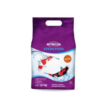 Imagem de Ração P/ Carpas Nutricon Sticks Food Coloração 1,5 Kg