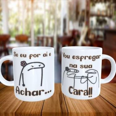 Imagem de Caneca Personalizada FLORK SE EU FOR AI E ACHAR... - PrintPaint