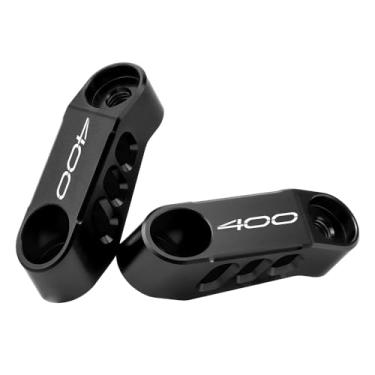 Imagem de MotHeart Suportes extensores de espelho de motocicleta para Z400 2019-2024 CNC Extensões de espelho retrovisor ajustáveis de alumínio para melhor visibilidade (veja os detalhes abaixo) Acessórios