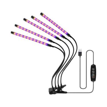 Imagem de Luminária LED USB de Espectro Completo para Plantas - Crescimento de M
